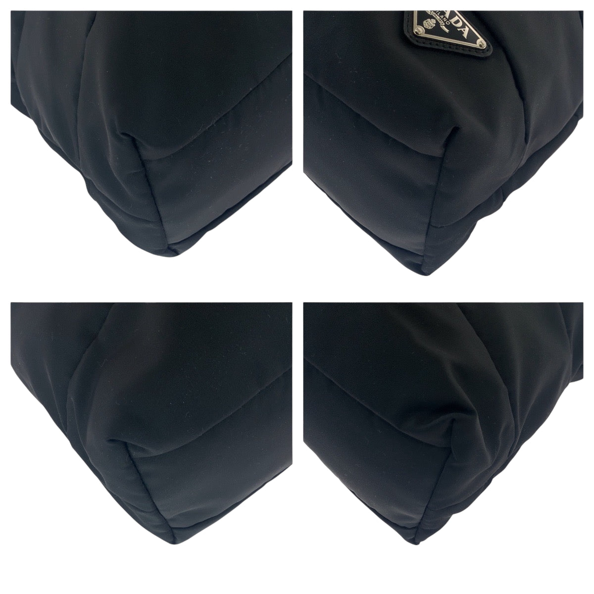 15506
PRADA プラダ テスート 三角ロゴプレート ブラック 黒 シルバー金具 ナイロン BR4561 ショルダーバッグ トートバッグ 2way  レディース