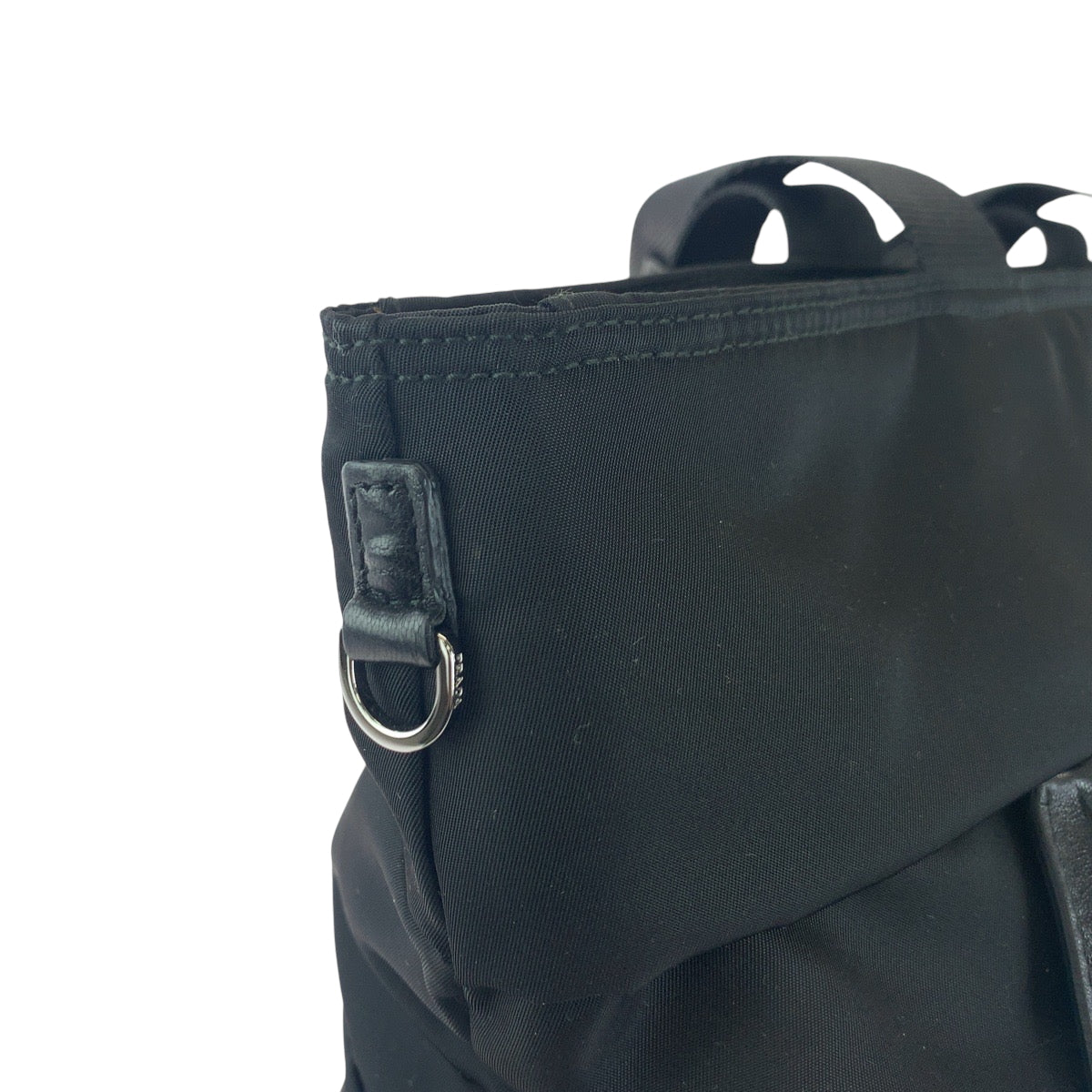 15506
PRADA プラダ テスート 三角ロゴプレート ブラック 黒 シルバー金具 ナイロン BR4561 ショルダーバッグ トートバッグ 2way  レディース