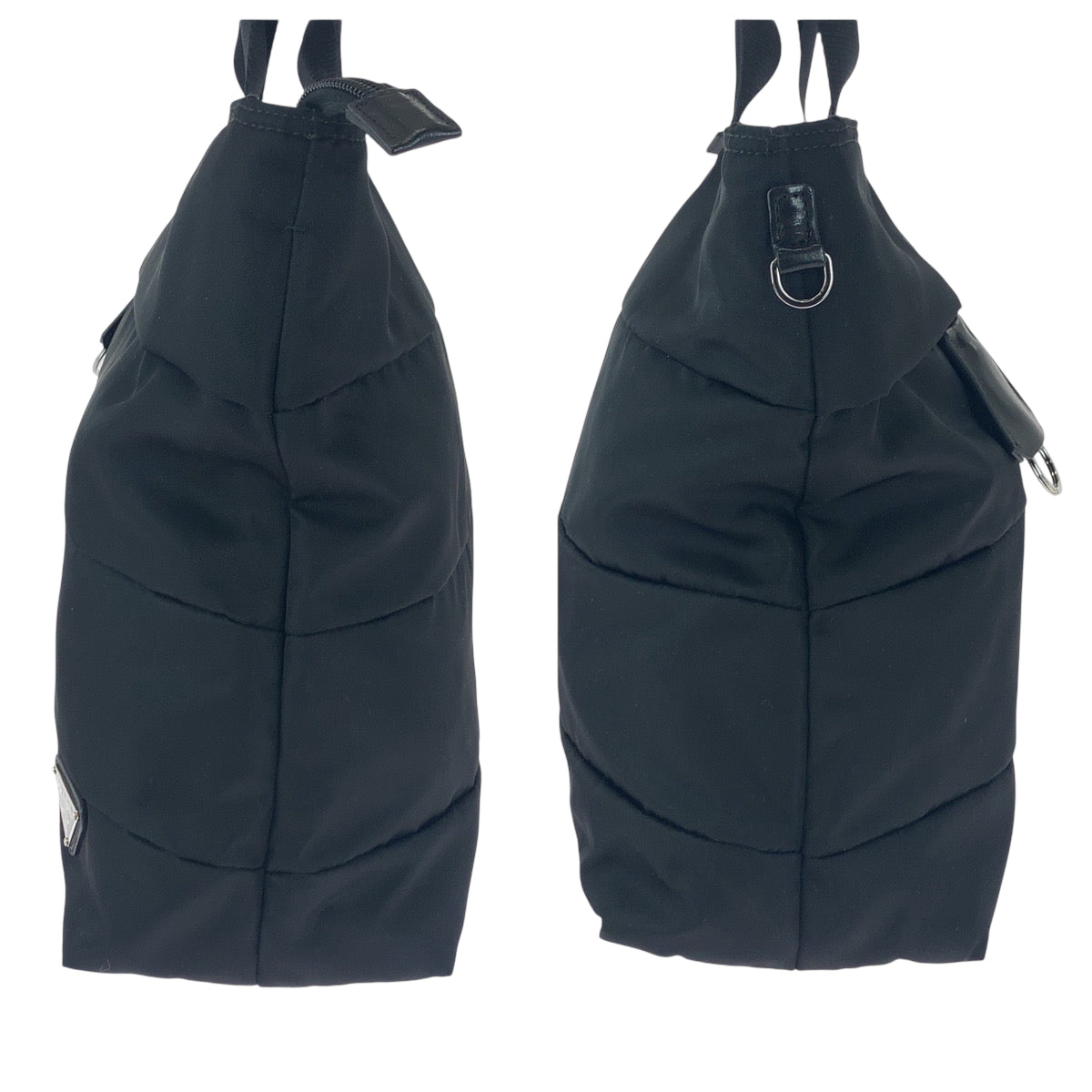 15506
PRADA プラダ テスート 三角ロゴプレート ブラック 黒 シルバー金具 ナイロン BR4561 ショルダーバッグ トートバッグ 2way  レディース