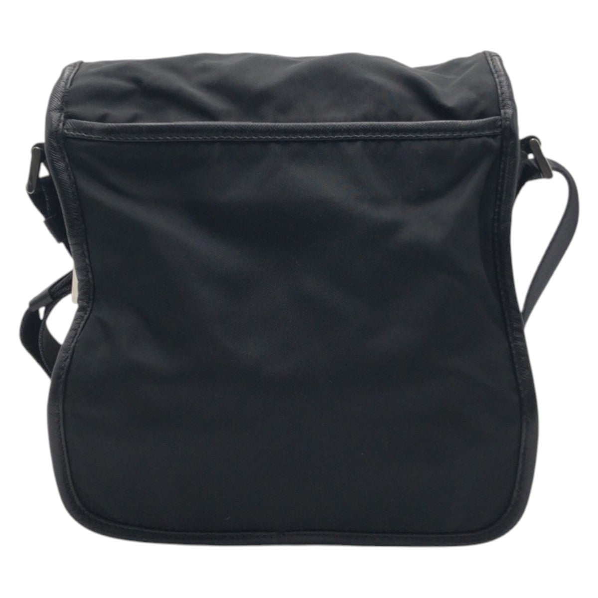 15508
PRADA プラダ テスート 三角ロゴ ブラック 黒 シルバー金具 ナイロン ショルダーバッグ ポシェット 男女兼用 レディース ABP