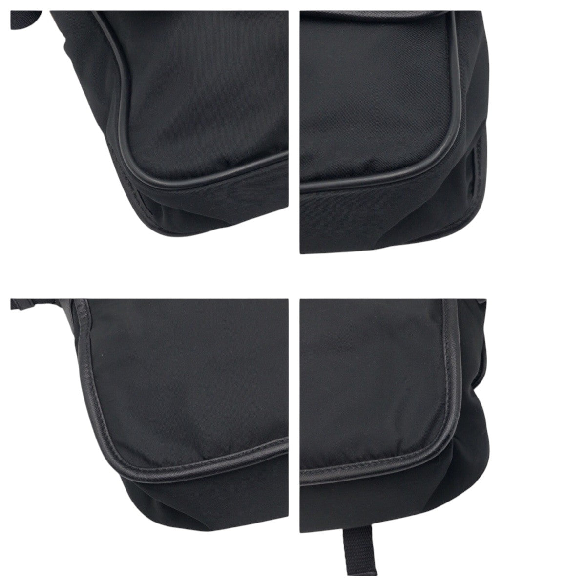 15508
PRADA プラダ テスート 三角ロゴ ブラック 黒 シルバー金具 ナイロン ショルダーバッグ ポシェット 男女兼用 レディース ABP