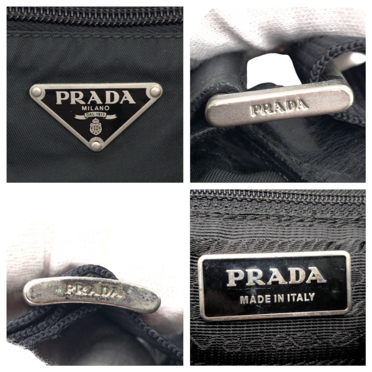 15515
PRADA プラダ テスート 三角ロゴ ブラック 黒 ナイロン ショルダーバッグ 男女兼用  メンズ AB39
