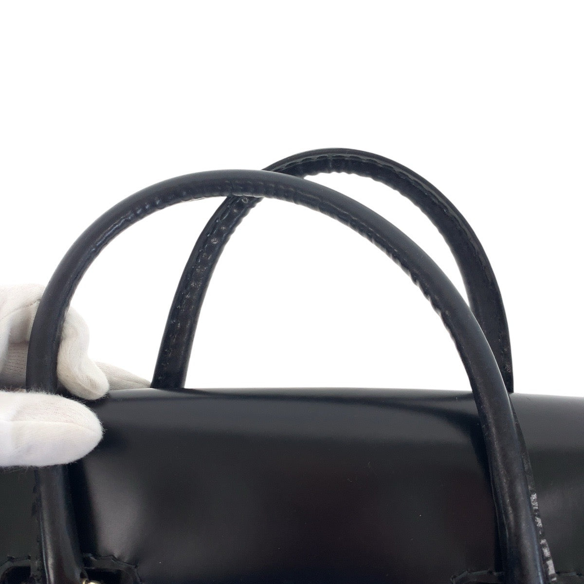 15519
GUCCI グッチ クイーン ブラック 黒 ゴールド金具 レザー 189881 トートバッグ ハンドバッグ レディース A55