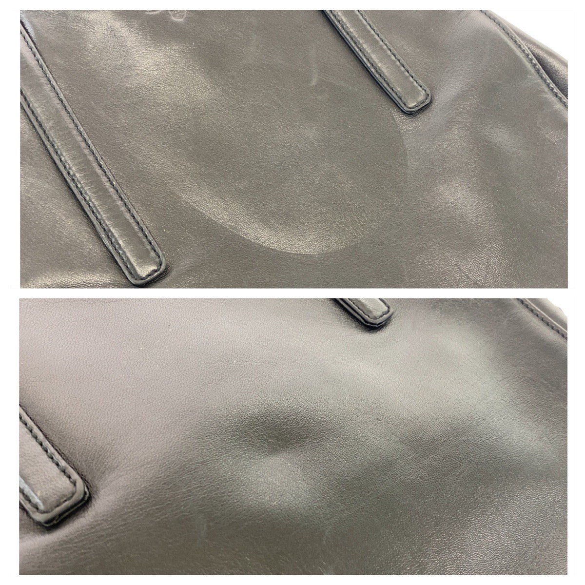 15520
PRADA プラダ ブラック 黒 シルバー金具 レザー トートバッグ ショルダーバッグ  レディース