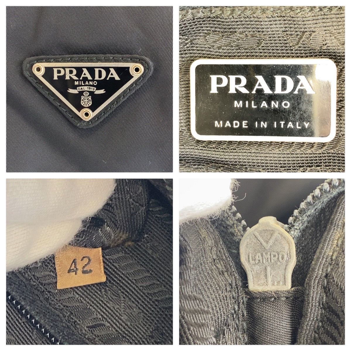 15522
PRADA プラダ テスート 三角ロゴプレート ブラック 黒 シルバー金具 ナイロン ショルダーバッグ メッセンジャーバッグ  レディース AB26