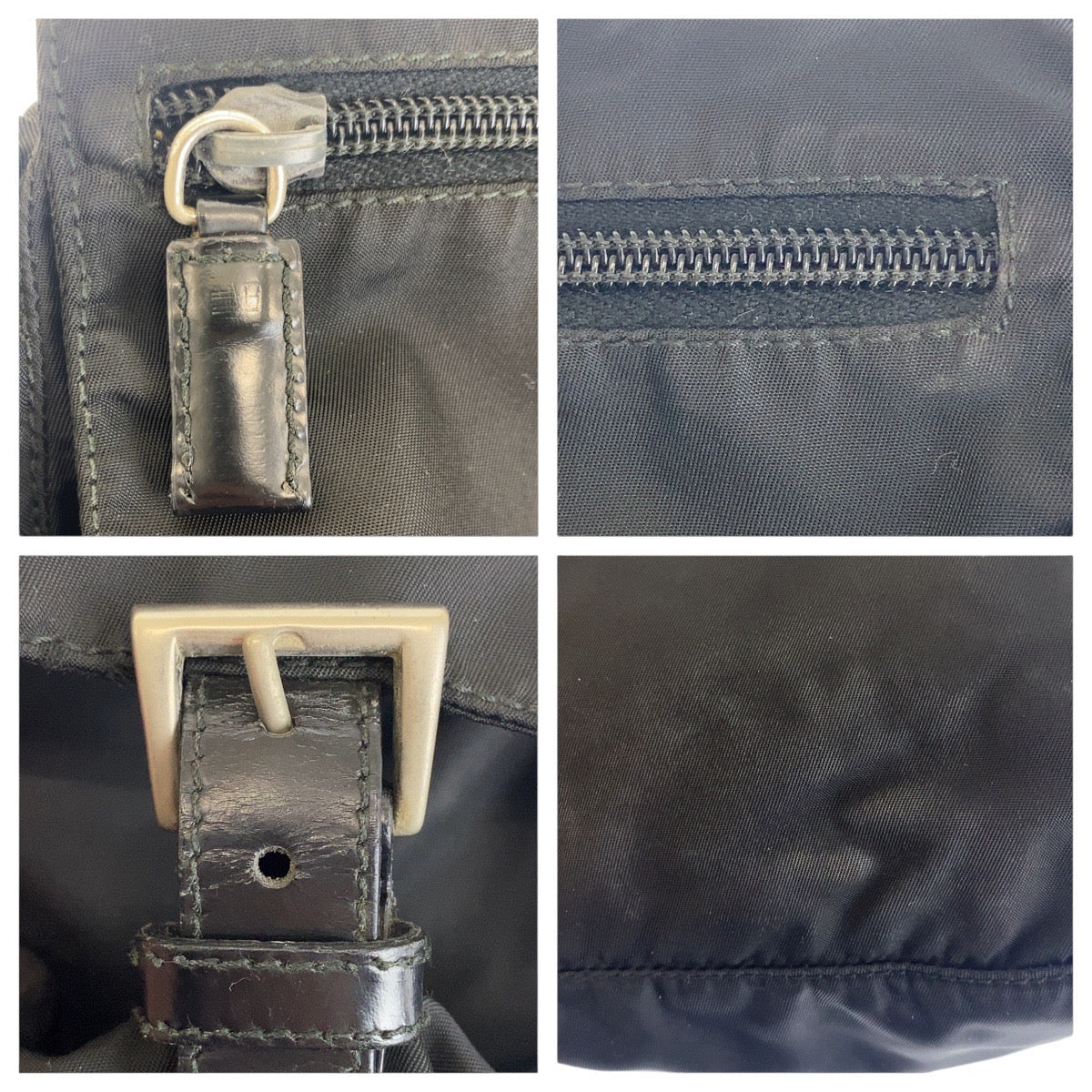 15522
PRADA プラダ テスート 三角ロゴプレート ブラック 黒 シルバー金具 ナイロン ショルダーバッグ メッセンジャーバッグ  レディース AB26
