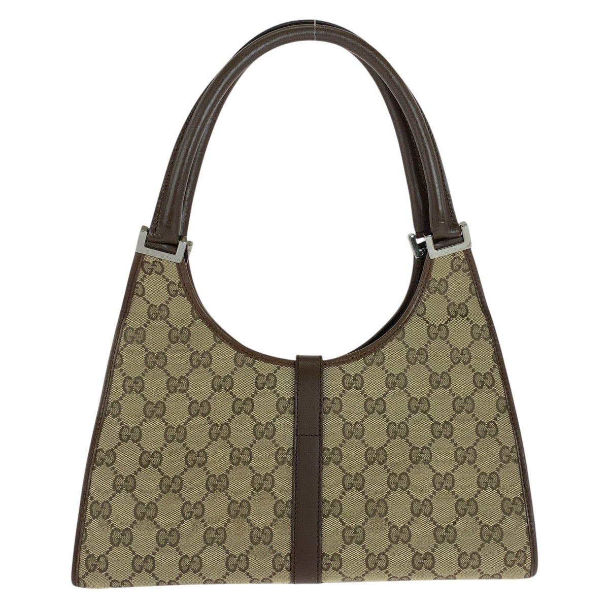 15527
GUCCI グッチ ジャッキー ベージュ ブラウン GGキャンバス / レザー 21067 ショルダーバッグ  レディース
