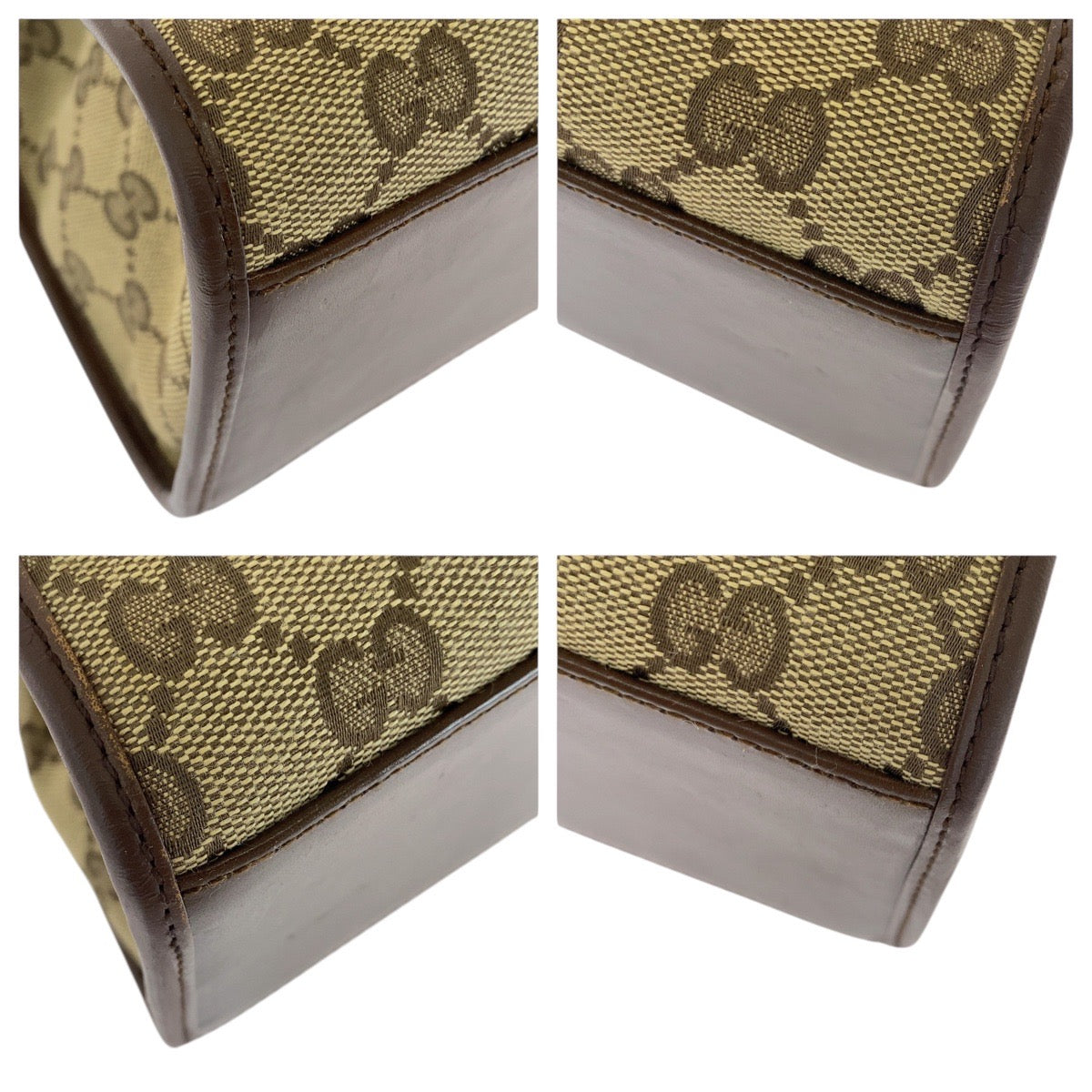 15527
GUCCI グッチ ジャッキー ベージュ ブラウン GGキャンバス / レザー 21067 ショルダーバッグ  レディース