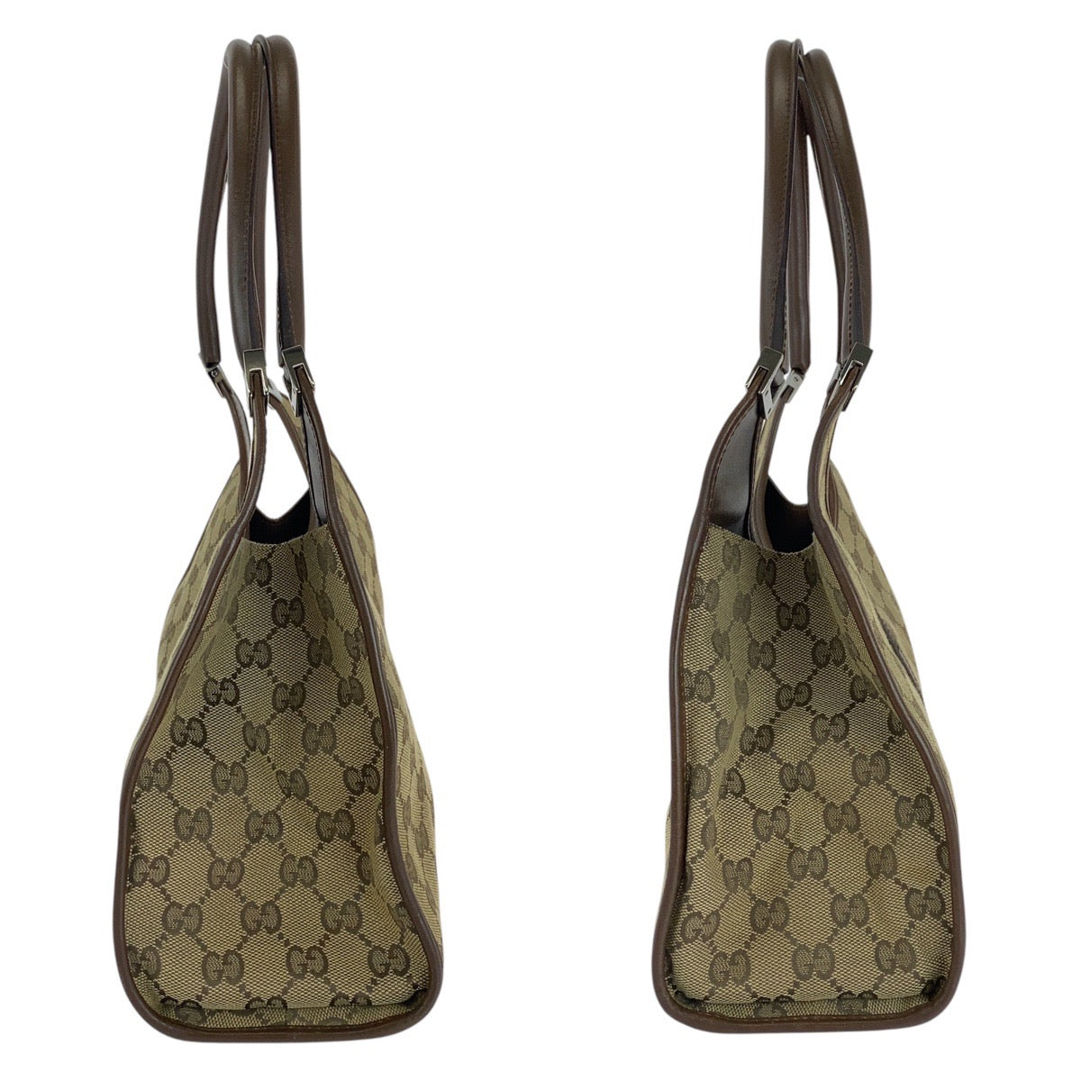 15527
GUCCI グッチ ジャッキー ベージュ ブラウン GGキャンバス / レザー 21067 ショルダーバッグ  レディース