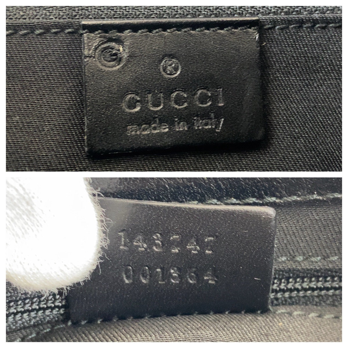 15528
GUCCI グッチ ブラック 黒 レザー 143747 ショルダーバッグ  レディース
