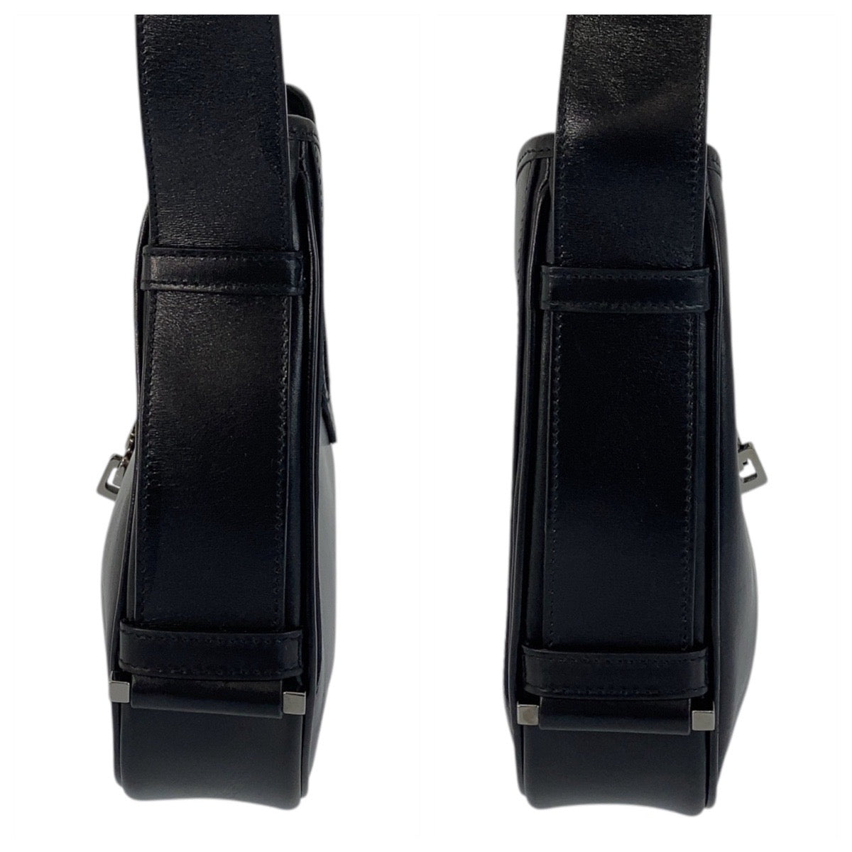 15528
GUCCI グッチ ブラック 黒 レザー 143747 ショルダーバッグ  レディース