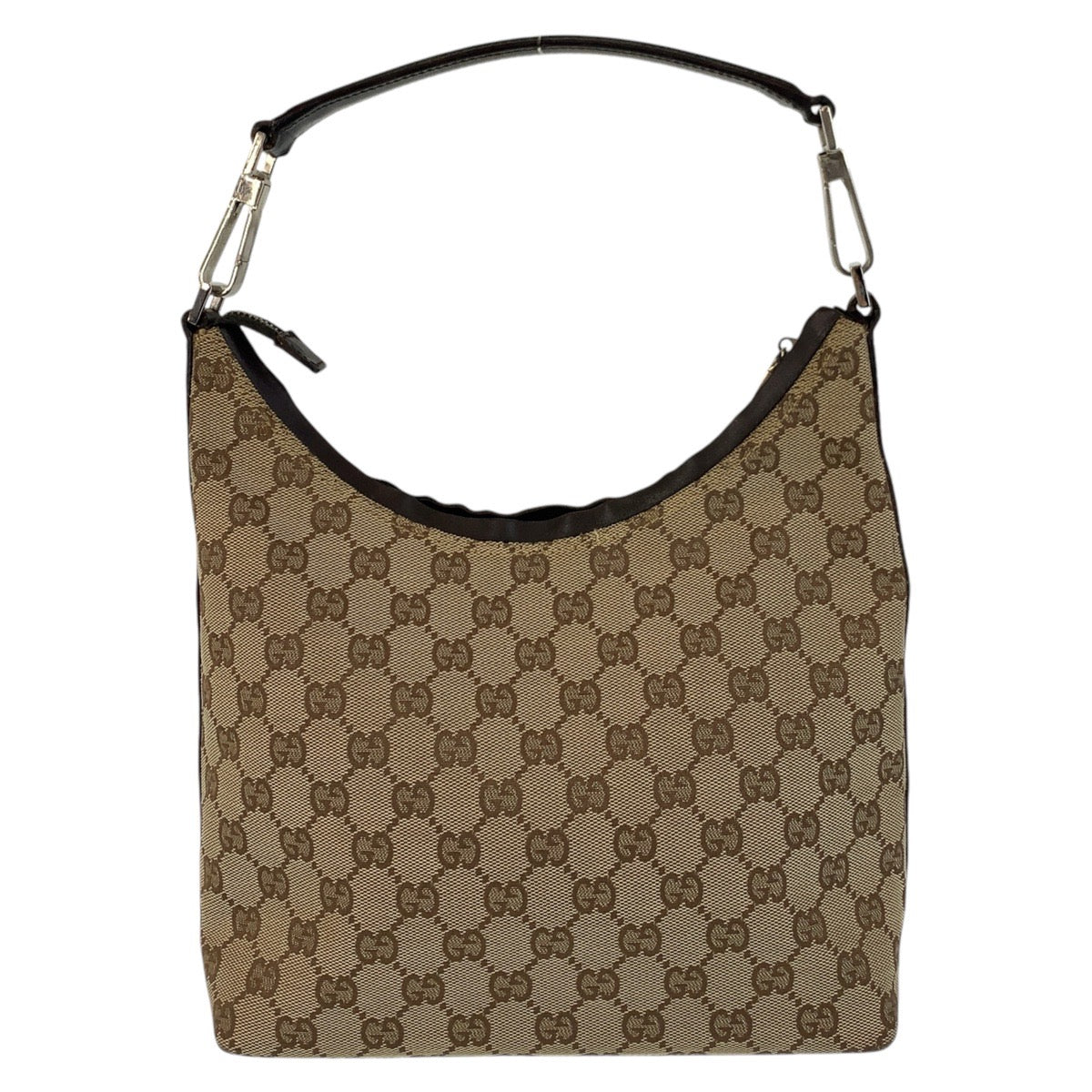 15529
GUCCI グッチ ベージュ ブラウン GGキャンバス / レザー 000 0602 ショルダーバッグ  レディース