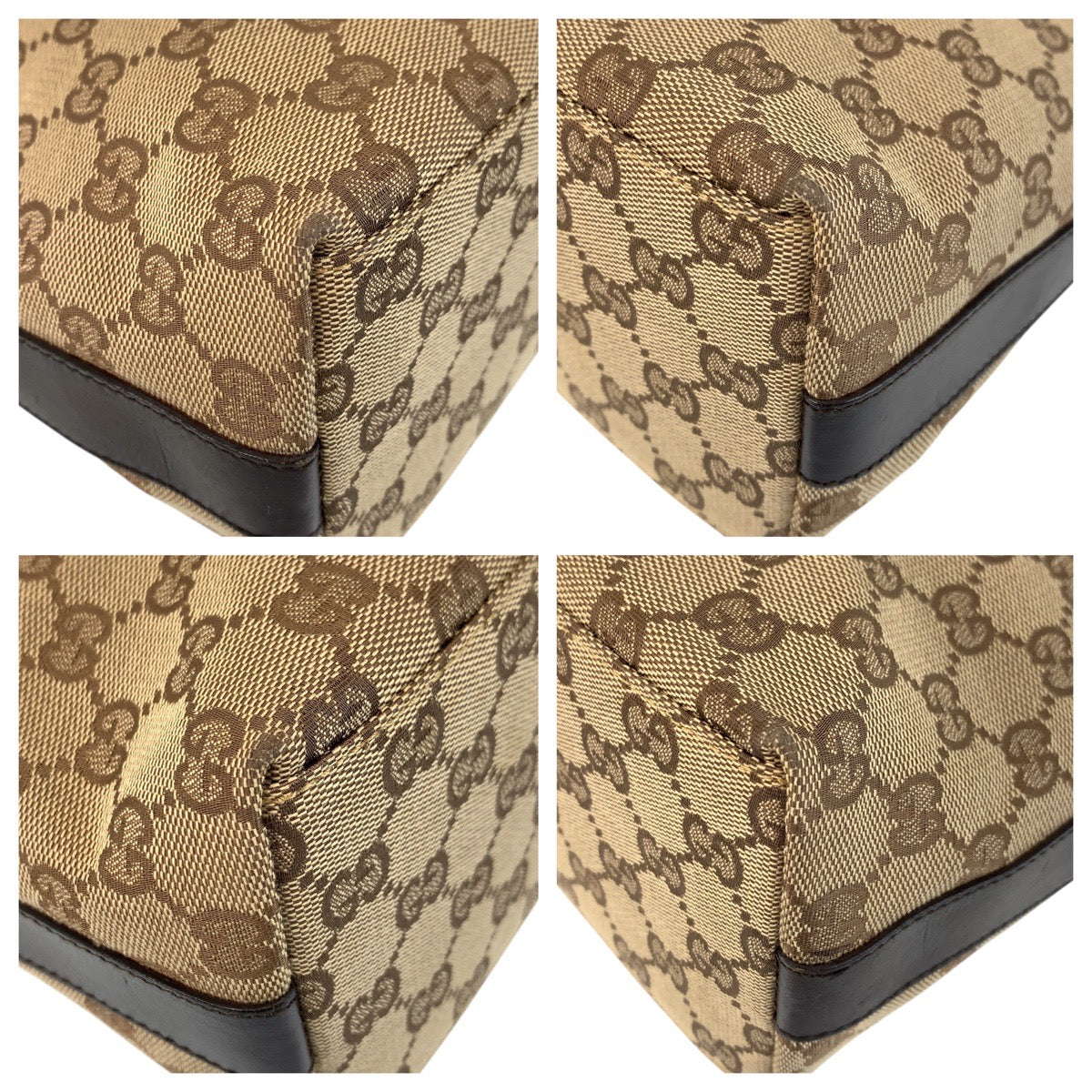 15529
GUCCI グッチ ベージュ ブラウン GGキャンバス / レザー 000 0602 ショルダーバッグ  レディース
