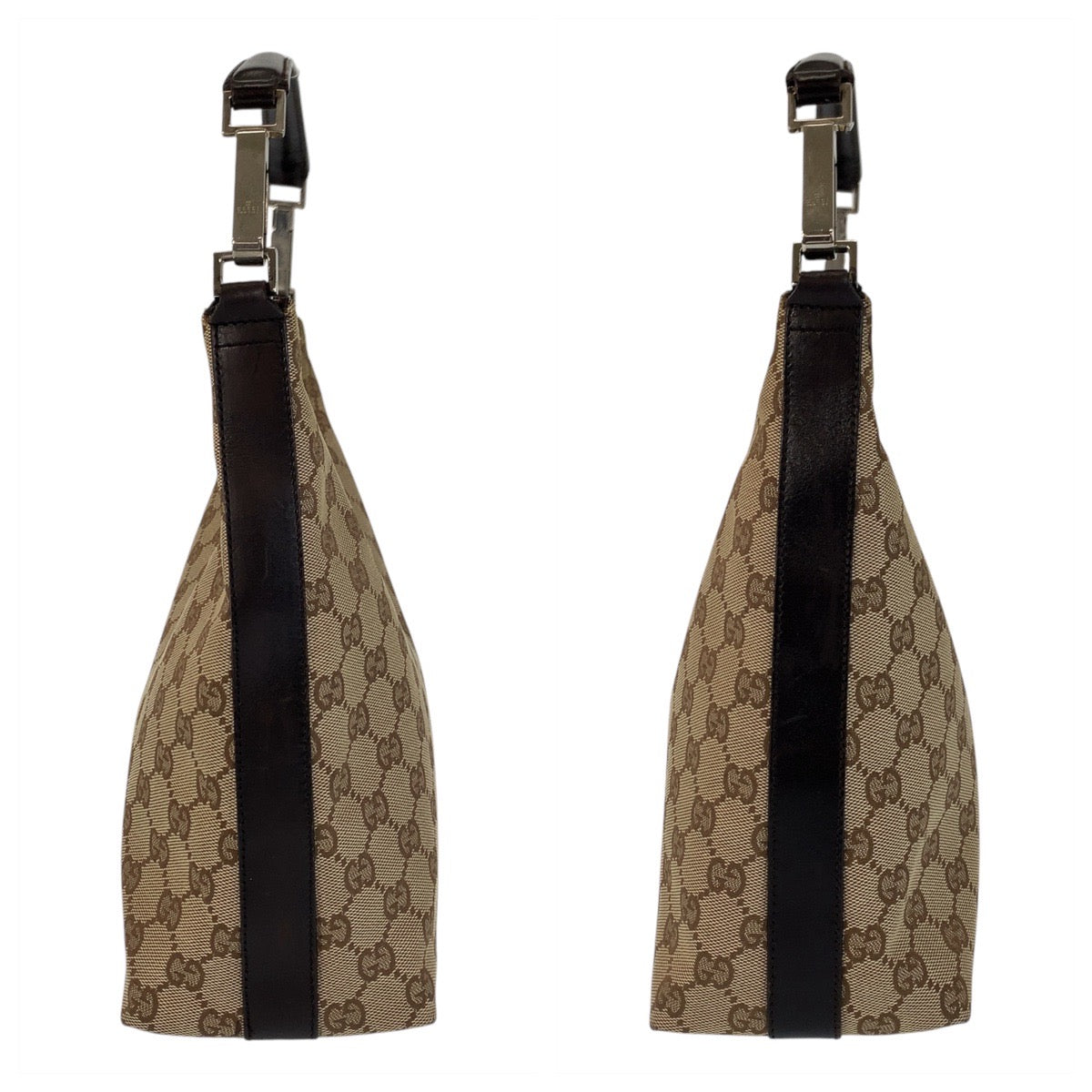 15529
GUCCI グッチ ベージュ ブラウン GGキャンバス / レザー 000 0602 ショルダーバッグ  レディース