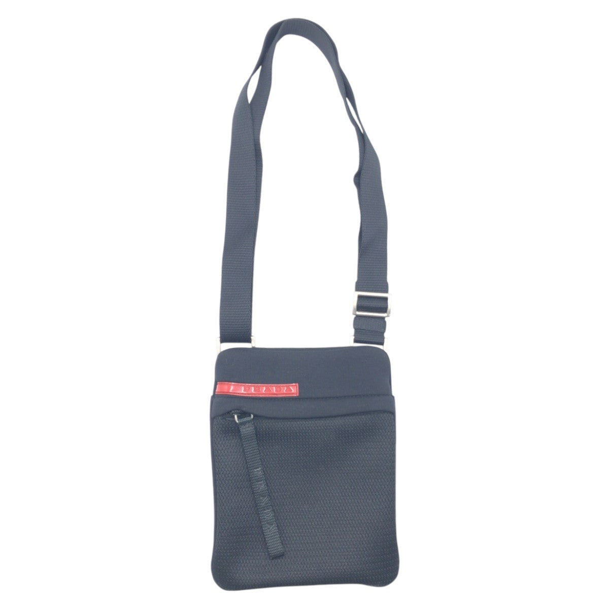 15530
PRADA プラダ プラダスポーツ ブラック ポリエステル 斜め掛け ショルダーバッグ ポシェット 男女兼用  レディース