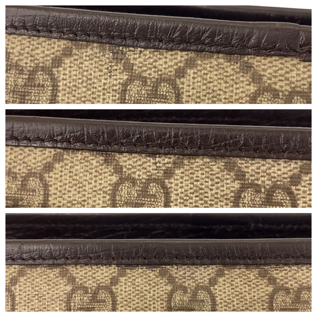 15532
GUCCI グッチ ベージュ ブラウン GGスプリームキャンバス / レザー 114595 トートバッグ ショルダーバッグ  レディース