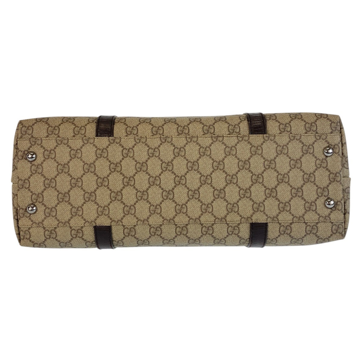 15532
GUCCI グッチ ベージュ ブラウン GGスプリームキャンバス / レザー 114595 トートバッグ ショルダーバッグ  レディース