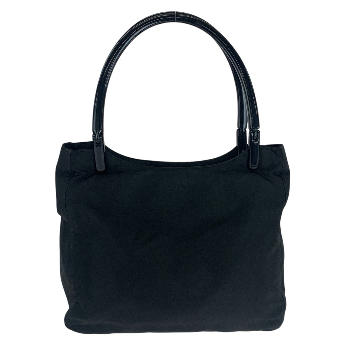 15535
PRADA プラダ テスート 三角ロゴプレート ブラック 黒 シルバー金具 ナイロン / プラスチック トートバッグ ショルダーバッグ  レディース ABP19