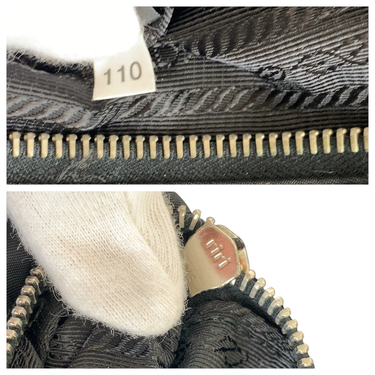 15538
PRADA プラダ ロボットコレクション テスート 三角ロゴプレート ブラック 黒 シルバー金具 ナイロン トートバッグ ショルダーバッグ  レディース