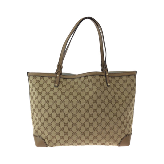 15539
GUCCI グッチ ブラウン ゴールド金具 GGキャンバス 247209 トートバッグ ショルダーバッグ  レディース