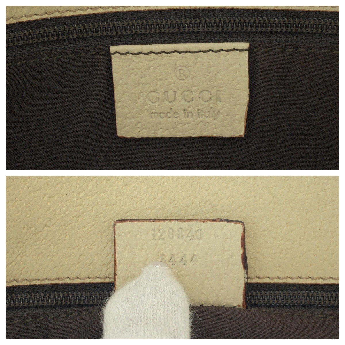 15541
GUCCI グッチ ブラウン アイボリー ゴールド金具 GGキャンバス 120840 トートバッグ ショルダーバッグ  レディース A39