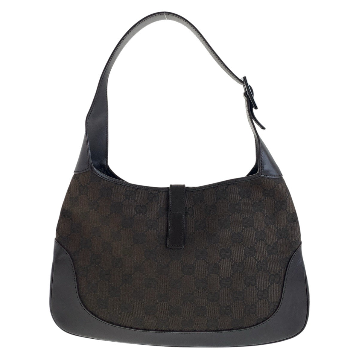 15545
GUCCI グッチ シェリーライン ジャッキー ブラウン シルバー金具 GGキャンバス / レザー 963 ショルダーバッグ  レディース