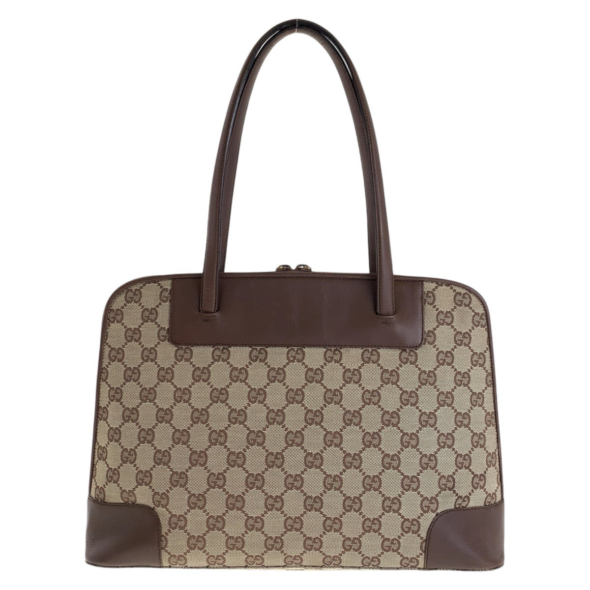 15547
GUCCI グッチ ブラウン ゴールド金具 GGキャンバス / レザー 002 1122 トートバッグ ショルダーバッグ 男女兼用  レディース