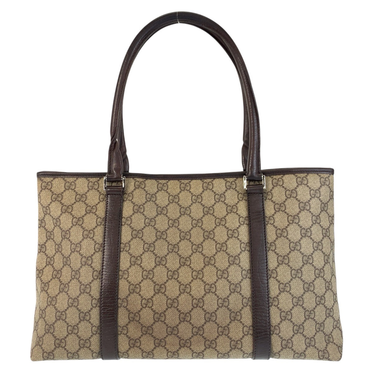 15548
GUCCI グッチ ベージュ ブラウン GGスプリームキャンバス / レザー 114595 トートバッグ ショルダーバッグ  レディース