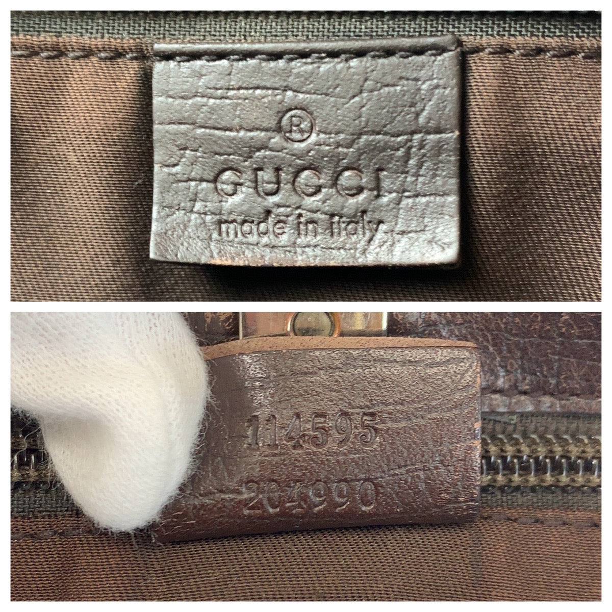 15548
GUCCI グッチ ベージュ ブラウン GGスプリームキャンバス / レザー 114595 トートバッグ ショルダーバッグ  レディース