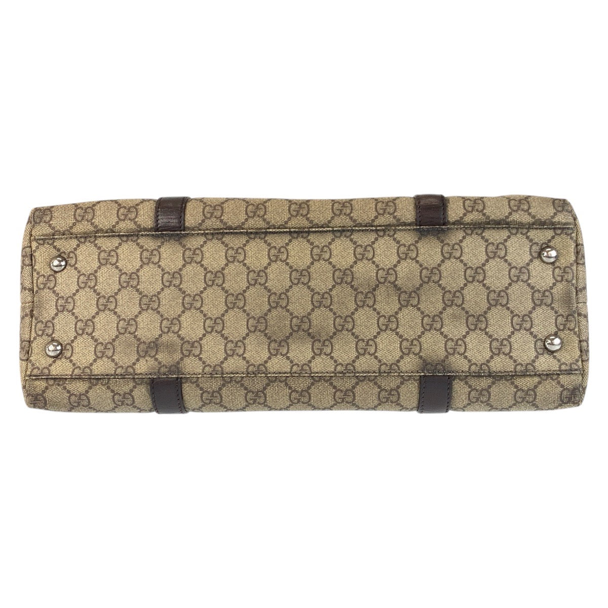 15548
GUCCI グッチ ベージュ ブラウン GGスプリームキャンバス / レザー 114595 トートバッグ ショルダーバッグ  レディース
