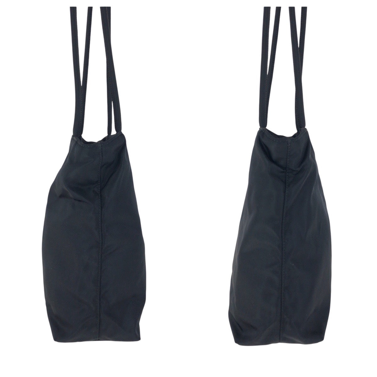 15549
PRADA プラダ テスート 三角ロゴプレート ブラック 黒 シルバー金具 ナイロン トートバッグ ショルダーバッグ  レディース