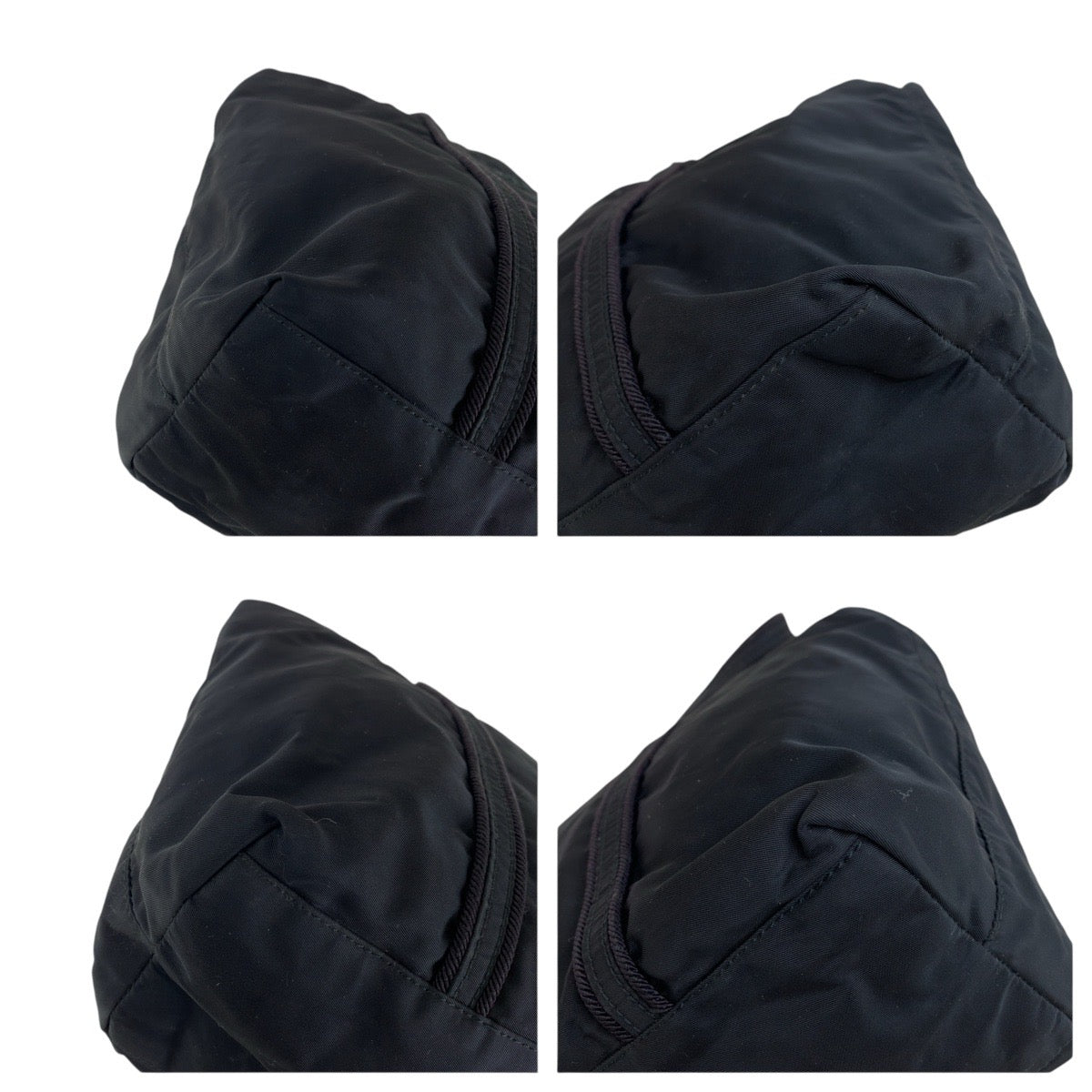 15554
PRADA プラダ テスート ブラック 黒 シルバー金具 ナイロン トートバッグ ハンドバッグ  レディース