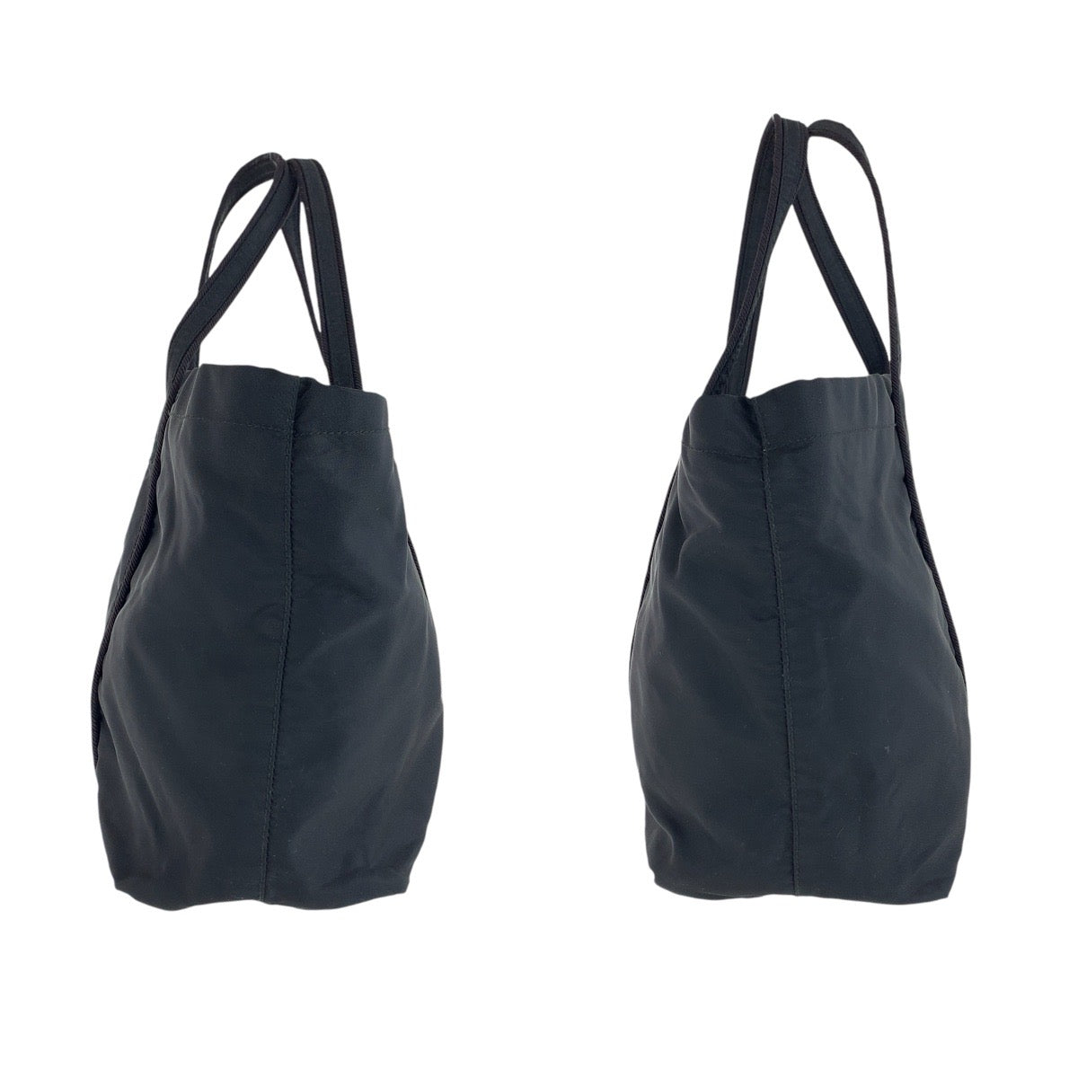 15554
PRADA プラダ テスート ブラック 黒 シルバー金具 ナイロン トートバッグ ハンドバッグ  レディース