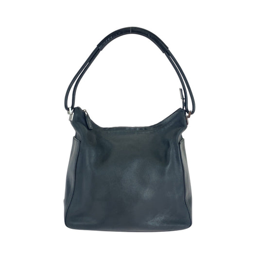 15555
GUCCI グッチ ブラック 黒 シルバー金具 レザー 001 3766 ショルダーバッグ  レディース
