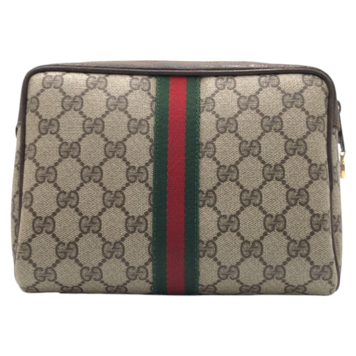 15559
GUCCI グッチ シェリーライン ブラウン ゴールド金具 GGスプリームキャンバス 98 16 014 クラッチバッグ セカンドバッグ ポーチ 男女兼用  レディース