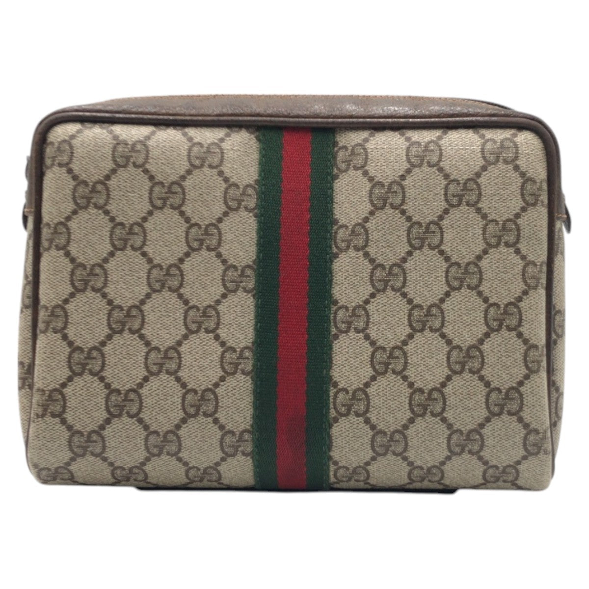 15559
GUCCI グッチ シェリーライン ブラウン ゴールド金具 GGスプリームキャンバス 98 16 014 クラッチバッグ セカンドバッグ ポーチ 男女兼用  レディース