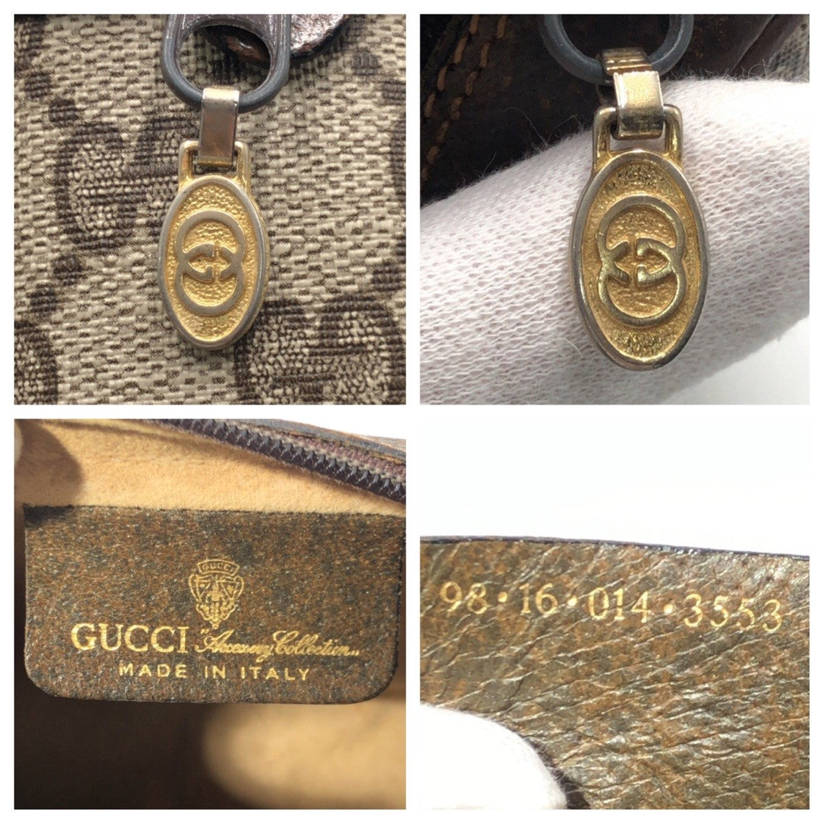 15559
GUCCI グッチ シェリーライン ブラウン ゴールド金具 GGスプリームキャンバス 98 16 014 クラッチバッグ セカンドバッグ ポーチ 男女兼用  レディース
