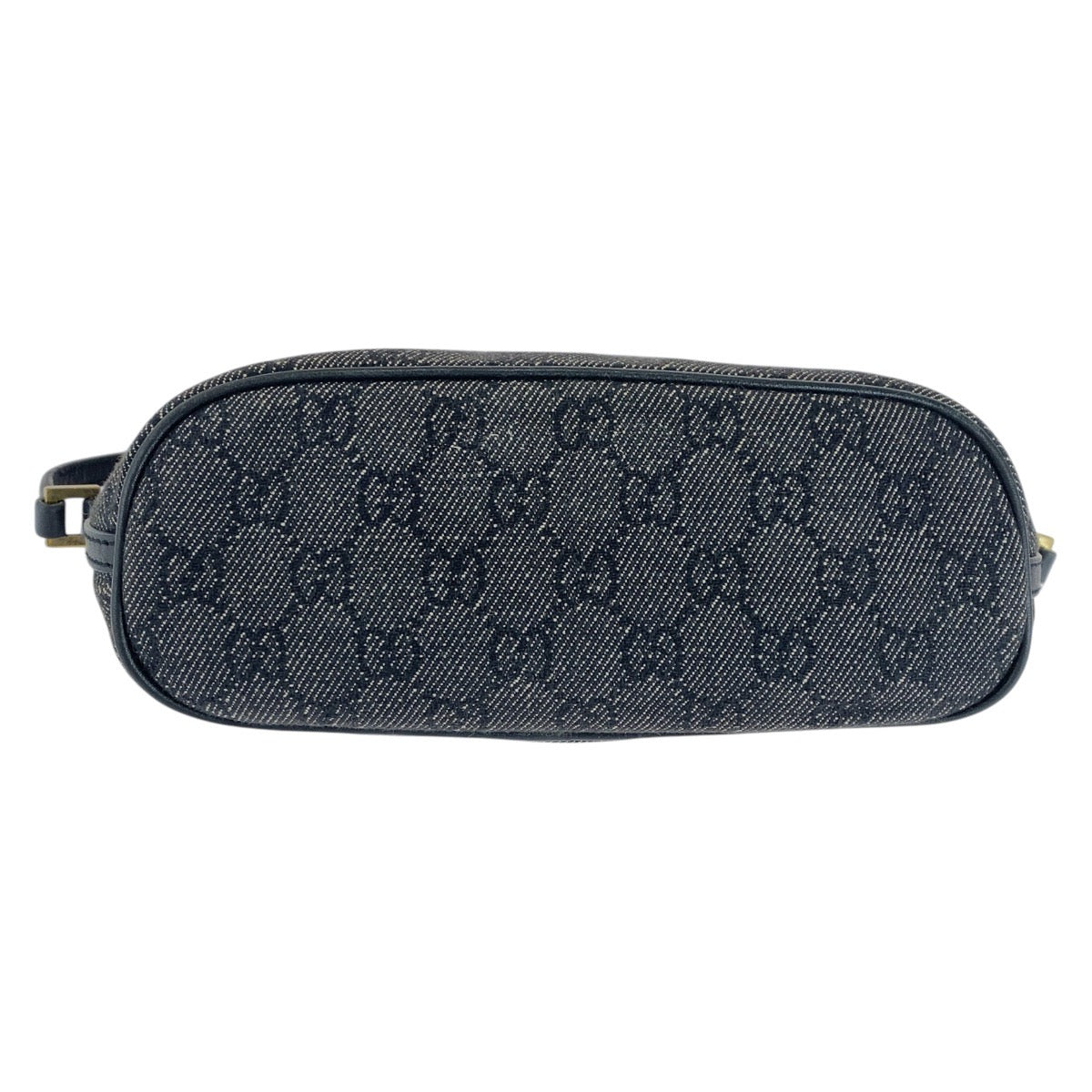 15562
GUCCI グッチ ブラック 黒 ゴールド金具 GGキャンバス / レザー 07198 ハンドバッグ アクセサリーポーチ  レディース
