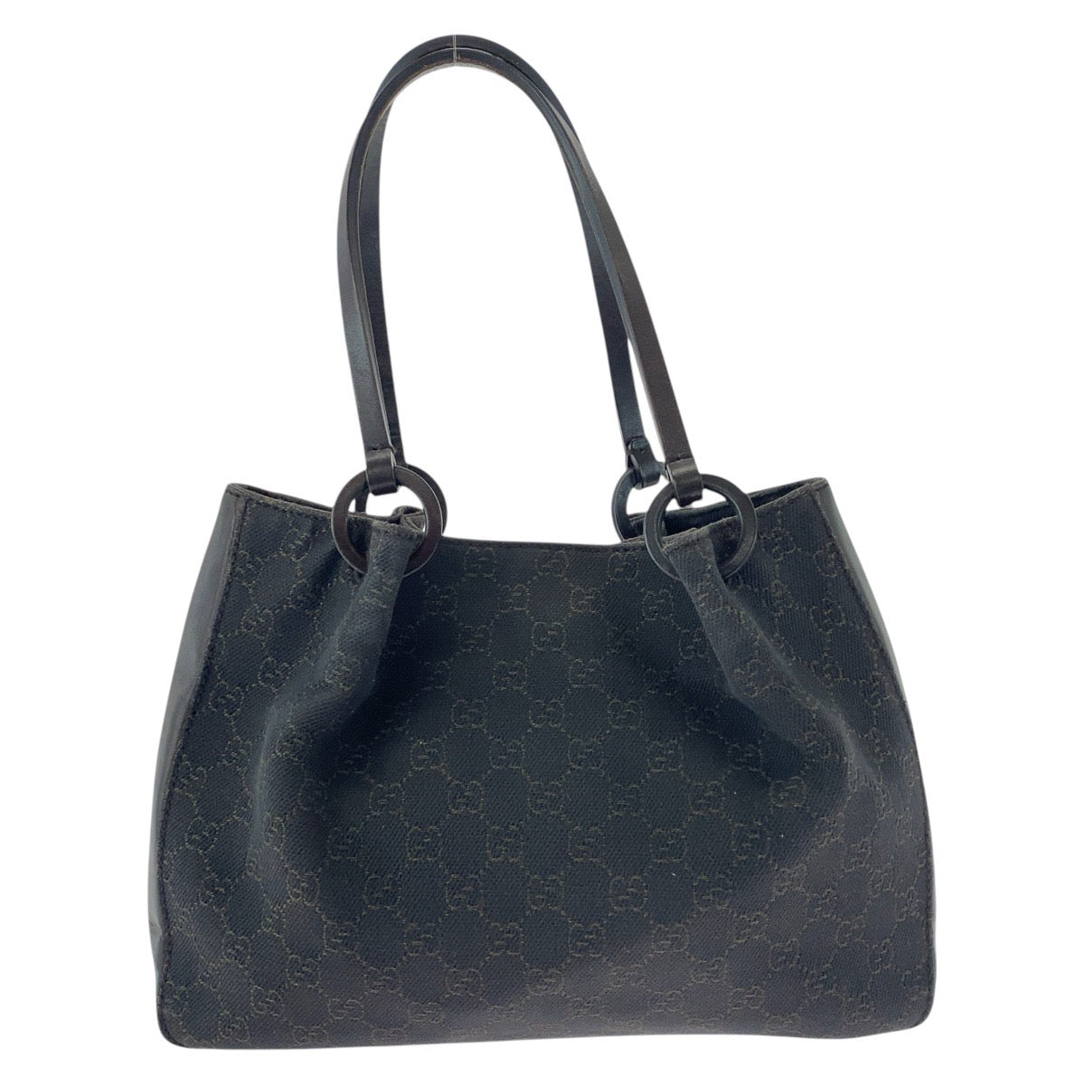 15566
GUCCI グッチ ブラウン GGキャンバス / レザー 101919 トートバッグ ショルダーバッグ  レディース