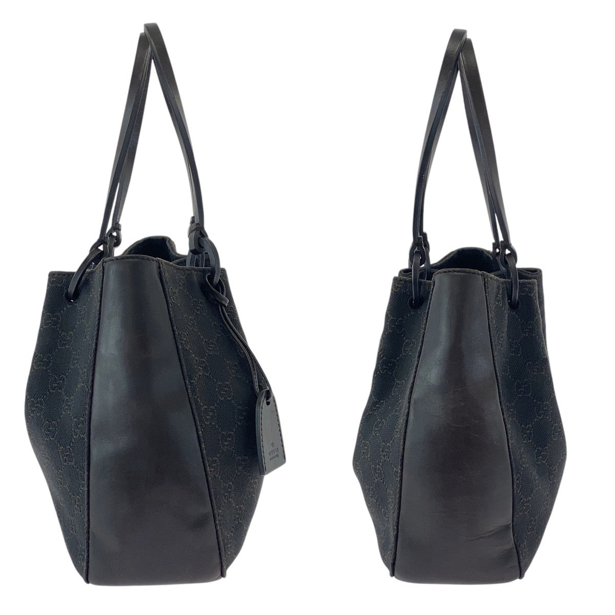 15566
GUCCI グッチ ブラウン GGキャンバス / レザー 101919 トートバッグ ショルダーバッグ  レディース