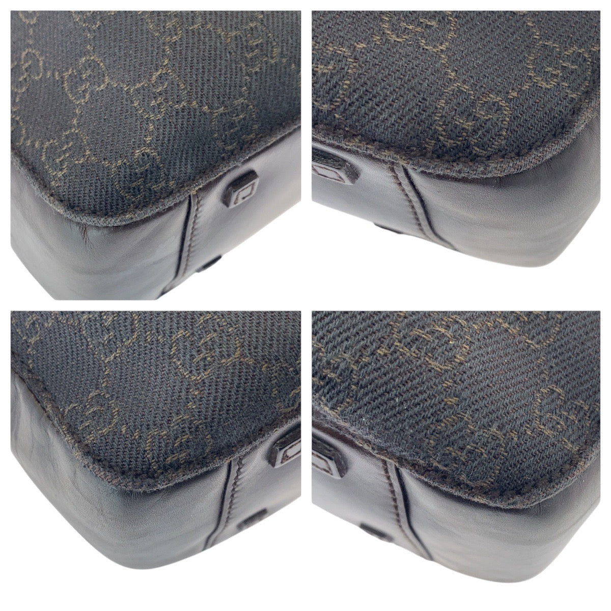 15566
GUCCI グッチ ブラウン GGキャンバス / レザー 101919 トートバッグ ショルダーバッグ  レディース