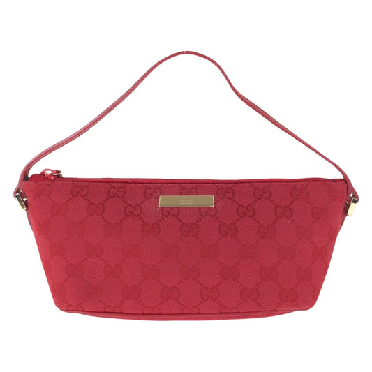 15568
GUCCI グッチ レッド ゴールド金具 GGキャンバス / レザー 039 1103 ハンドバッグ アクセサリーポーチ  レディース