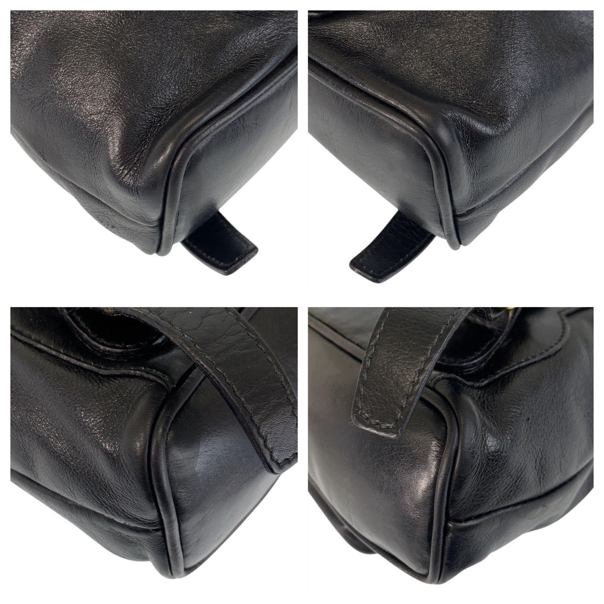 15570
GUCCI グッチ バンブー ブラック 黒 ゴールド金具 レザー 003 1705 0030 リュック バックパック  レディース