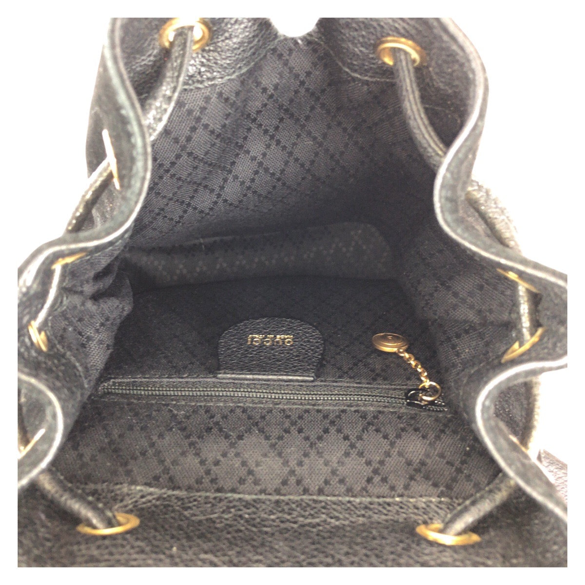 15573
GUCCI グッチ バンブー ブラック 黒 ゴールド金具 スウェード / レザー 003 1705 リュック バッグパック  レディース ABP28