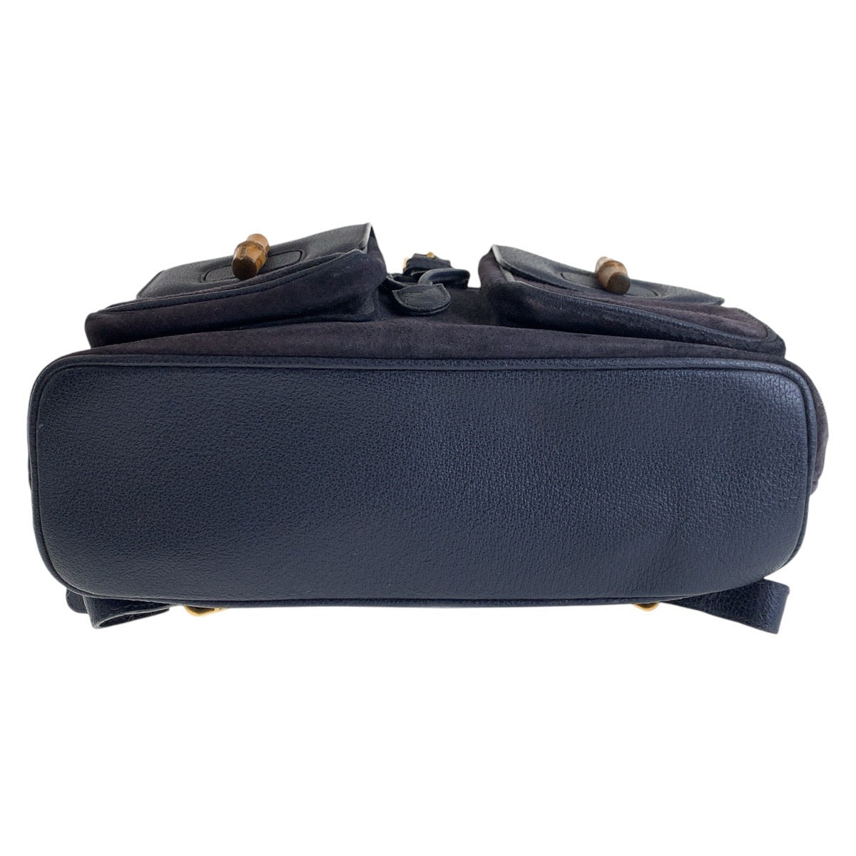 15576
GUCCI グッチ バンブー ネイビー ゴールド金具 スウェード / レザー 003 2058 0016 リュック・デイパック バックパック  レディース