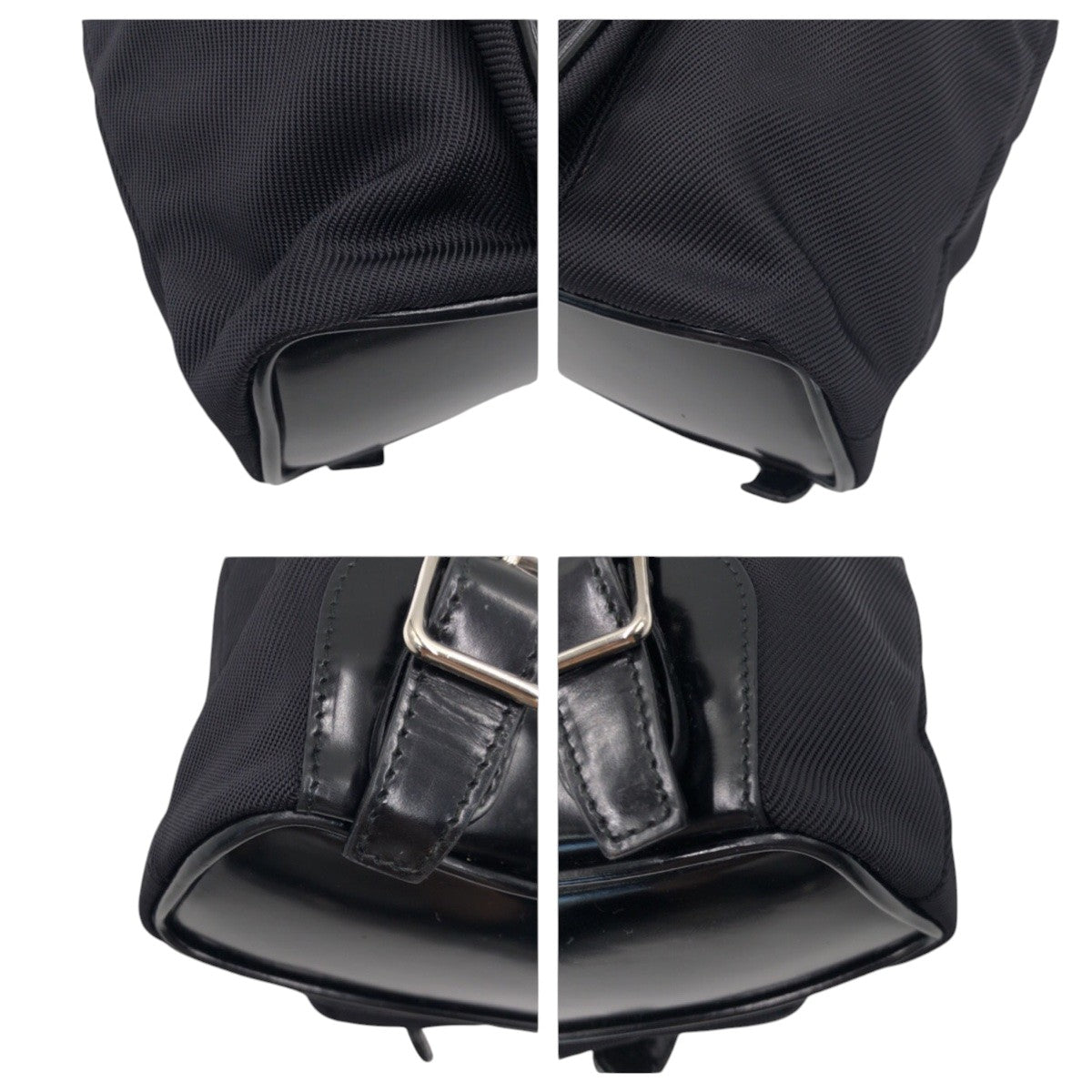 15577
GUCCI グッチ バンブー ブラック シルバー金具 ナイロン / エナメル 0032852 リュック デイパック リュックサック バックパック 男女兼用 レディース AB9999999