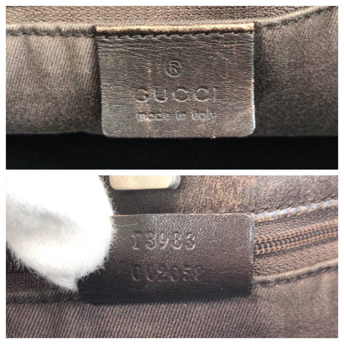 15578
GUCCI グッチ ベージュ ブラウン GGキャンバス / レザー 73983 トートバッグ ショルダーバッグ  レディース