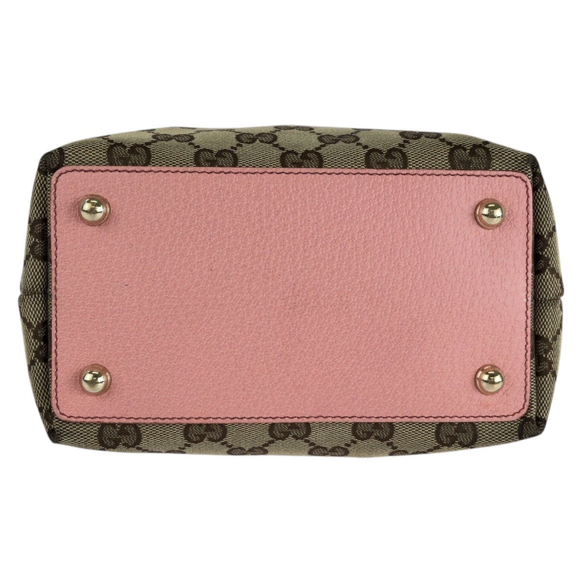 15579
GUCCI グッチ ベージュ ピンク ゴールド金具 GGキャンバス / レザー 120840 トートバッグ ショルダーバッグ  レディース