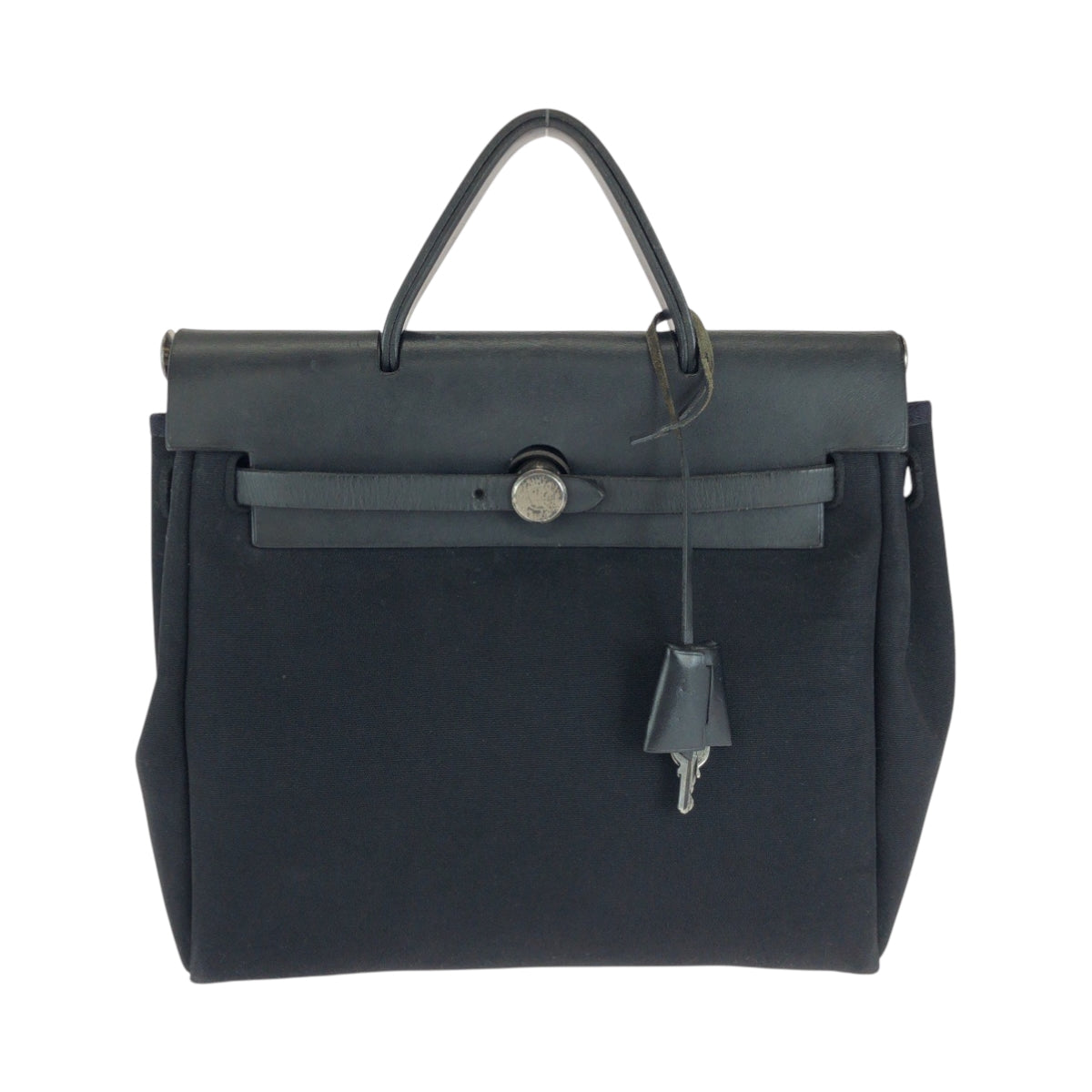 15583
HERMES エルメス エールバッグアドPM ブラック 黒 シルバー金具 キャンバス / レザー リュックサック バックパック ▫︎C刻印  レディース