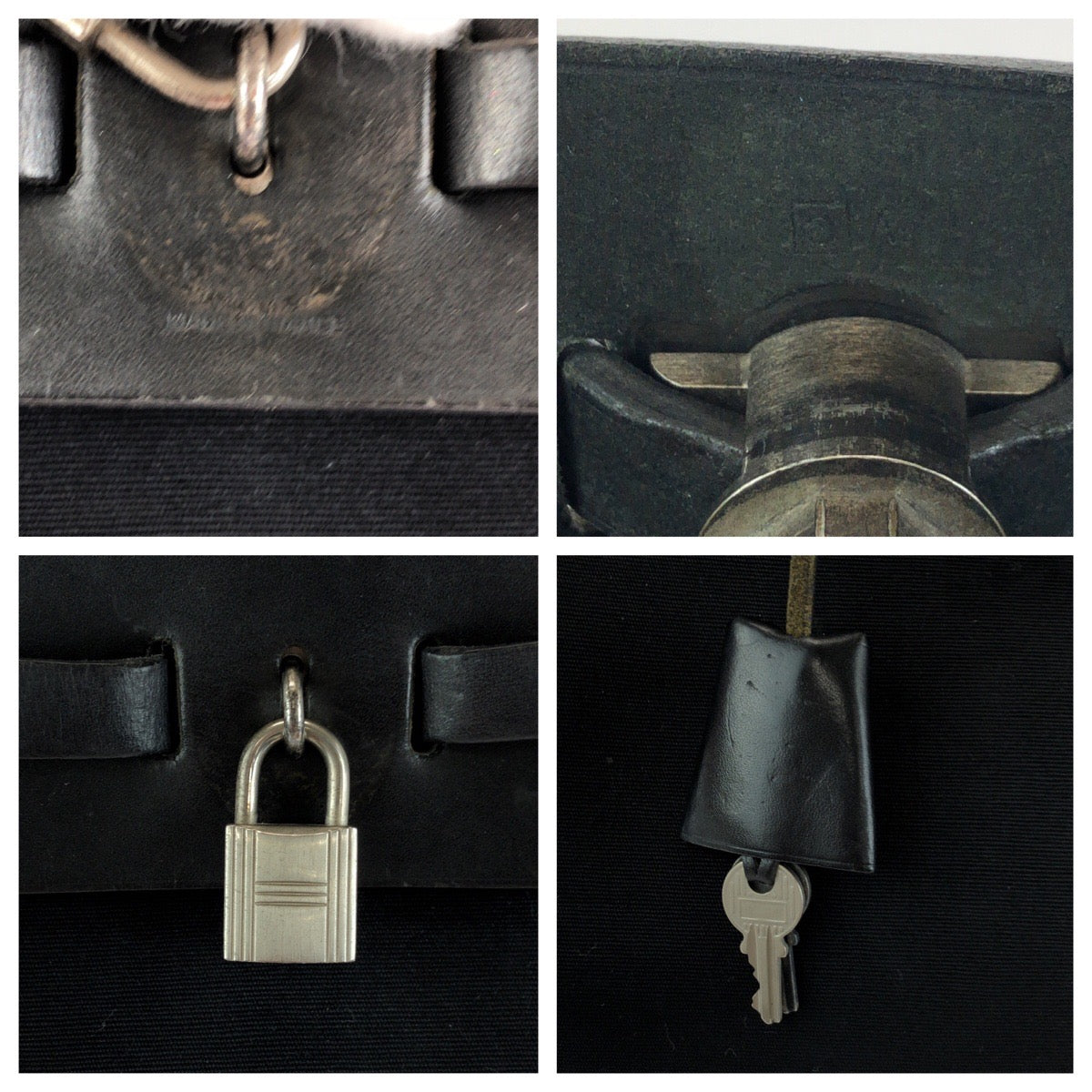 15583
HERMES エルメス エールバッグアドPM ブラック 黒 シルバー金具 キャンバス / レザー リュックサック バックパック ▫︎C刻印  レディース